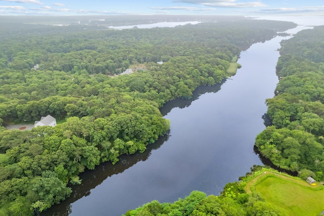 95 Red Brook Rd, Waquoit, MA 02536 - bird's eye view of a forest and a nearby body of water
