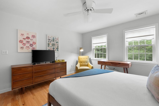 95 Red Brook Rd, Waquoit, MA 02536 - bedroom with wood finished floors and ceiling fan