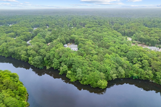 95 Red Brook Rd, Waquoit, MA 02536 - bird's eye view of a heavily wooded area and a large body of water
