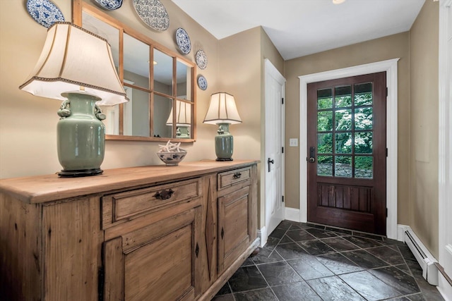 37 Tobisset St, Mashpee, MA 02649 - foyer featuring a baseboard heating unit and baseboards