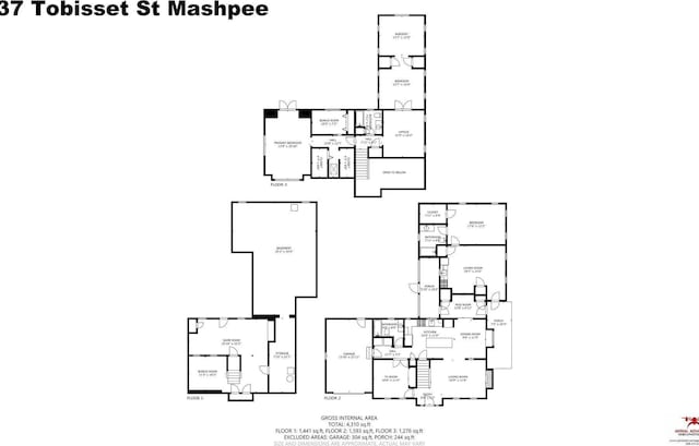 37 Tobisset St, Mashpee, MA 02649 - view of property floor plan