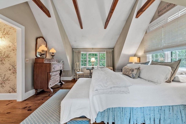 37 Tobisset St, Mashpee, MA 02649 - bedroom featuring a baseboard heating unit, wood finished floors, and multiple windows