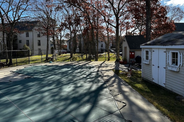 view of road with a residential view