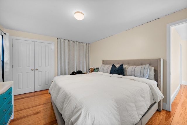 69 Upper County Rd, South Dennis, MA 02660 - bedroom featuring light wood-style floors and a closet