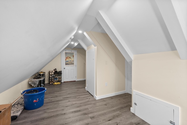 69 Upper County Rd, South Dennis, MA 02660 - additional living space with lofted ceiling and wood finished floors
