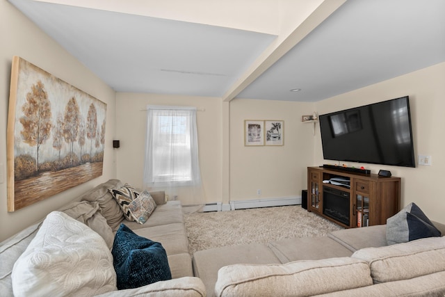69 Upper County Rd, South Dennis, MA 02660 - living area with baseboard heating