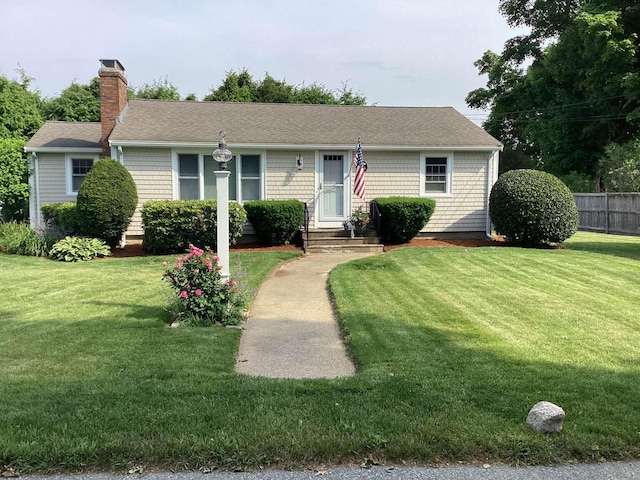 8 Saco Ave, Pocasset, MA 02559 - view of front of house featuring a chimney and a shingled roof