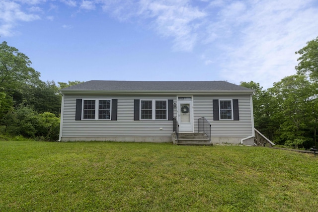 5 Whiffletree Cir, Sandwich, MA 02563 - view of front of house with a front lawn and entry steps