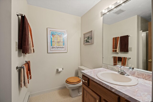 146 Crescent Ln, Brewster, MA 02631 - full bathroom featuring toilet, vanity, and baseboards