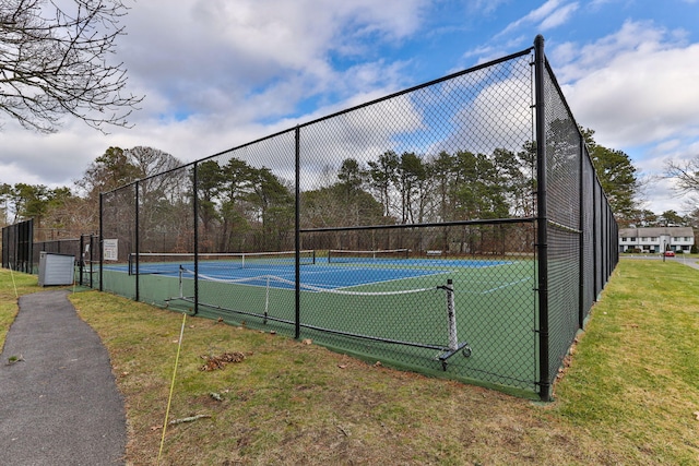 146 Crescent Ln, Brewster, MA 02631 - view of tennis court with fence