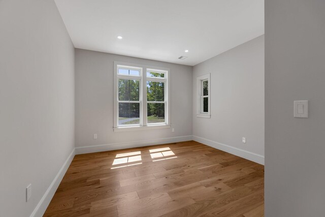 84 Hooppole Rd, Mashpee, MA 02649 - spare room featuring baseboards, light wood-style flooring, and recessed lighting
