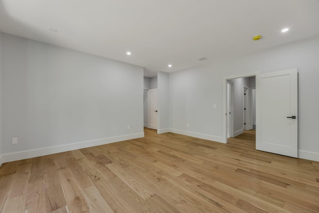 84 Hooppole Rd, Mashpee, MA 02649 - empty room featuring light wood-style floors, recessed lighting, and baseboards