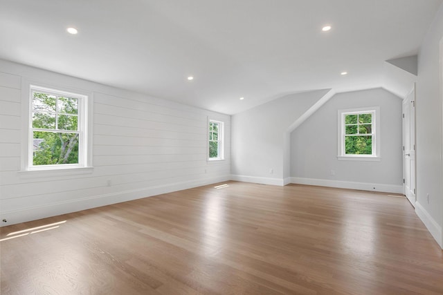 9 Joy Ln, Orleans, MA 02653 - bonus room featuring lofted ceiling, plenty of natural light, wood finished floors, recessed lighting, and baseboards