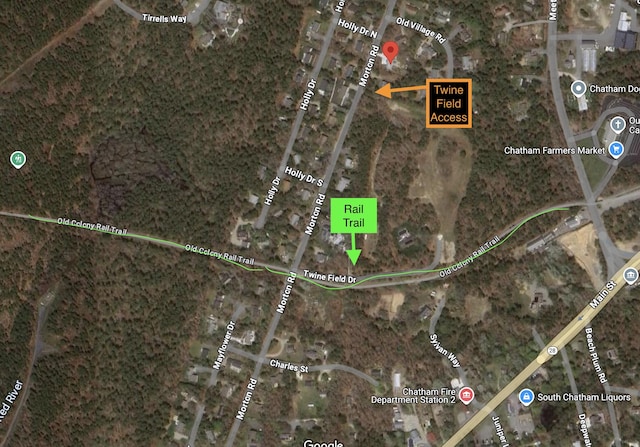 274 Morton Rd, South Chatham, MA 02659 - aerial view of property's location