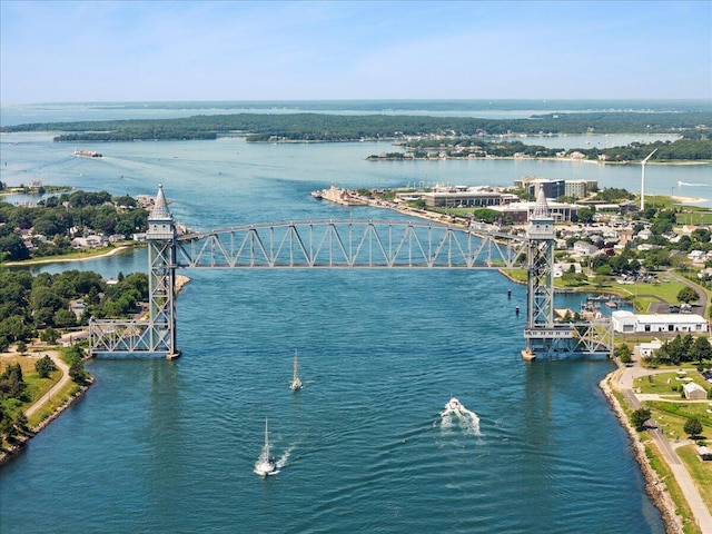 bird's eye view of a large body of water
