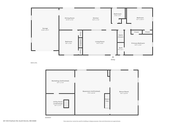 261 Old Chatham Rd, South Dennis, MA 02660 - room layout