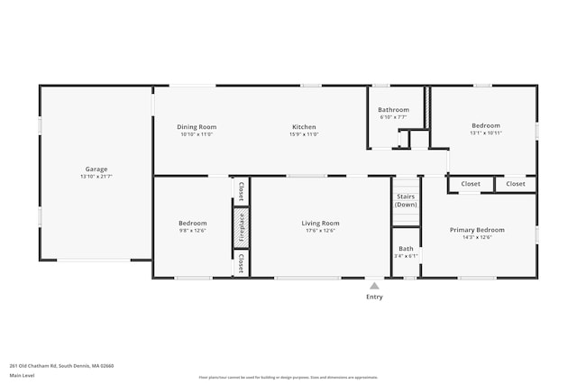 261 Old Chatham Rd, South Dennis, MA 02660 - floor plan / room layout