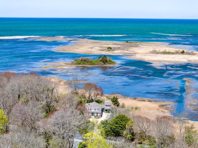 40 Thacher Shore Rd, Yarmouth Port, MA 02675 - aerial view of property and surrounding area featuring a large body of water