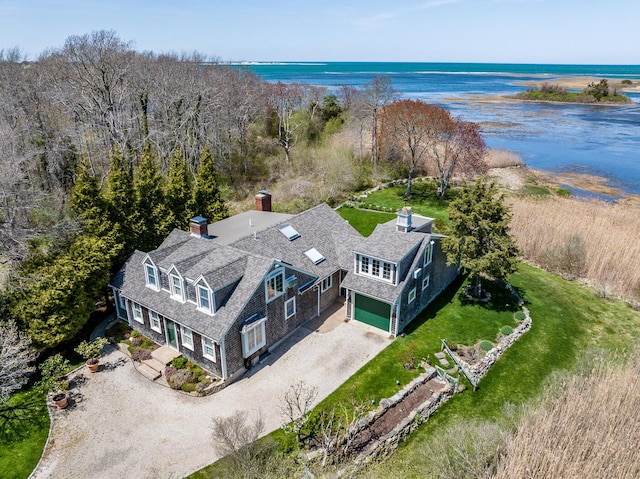 40 Thacher Shore Rd, Yarmouth Port, MA 02675 - aerial view of property and surrounding area with a nearby body of water