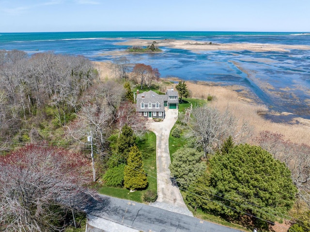 40 Thacher Shore Rd, Yarmouth Port, MA 02675 - aerial view of property and surrounding area featuring a large body of water