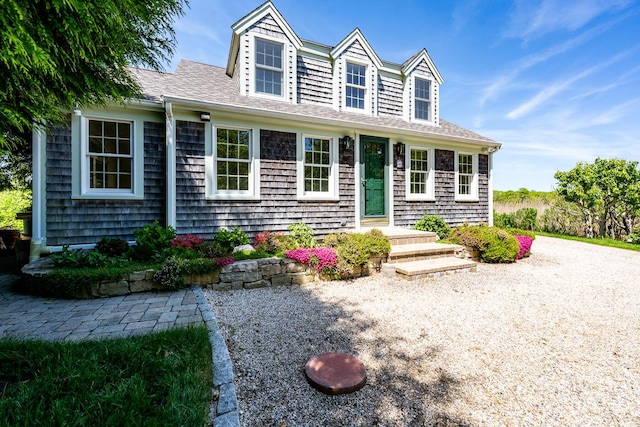40 Thacher Shore Rd, Yarmouth Port, MA 02675 - view of front of property with roof with shingles