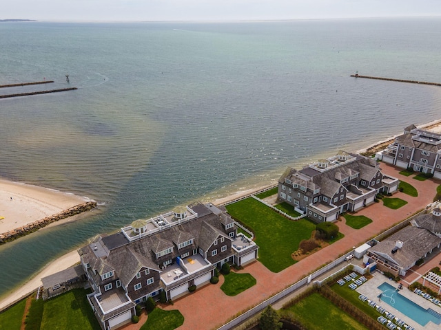 drone / aerial view of expansive beach
