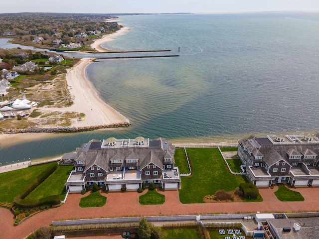 bird's eye view of a large body of water