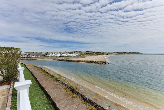 water view featuring nearby beach