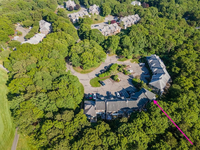 17 Harbor Hill Dr, Bourne, MA 02532 - aerial view of property's location featuring a forest