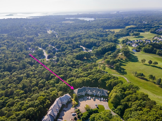 17 Harbor Hill Dr, Bourne, MA 02532 - drone / aerial view of a forest and a golf course