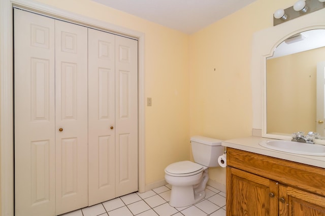 17 Harbor Hill Dr, Bourne, MA 02532 - half bath featuring a closet, tile patterned floors, and vanity