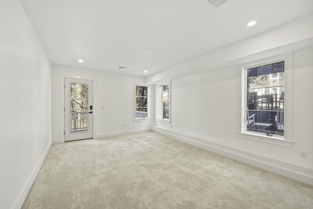 view of carpeted empty room