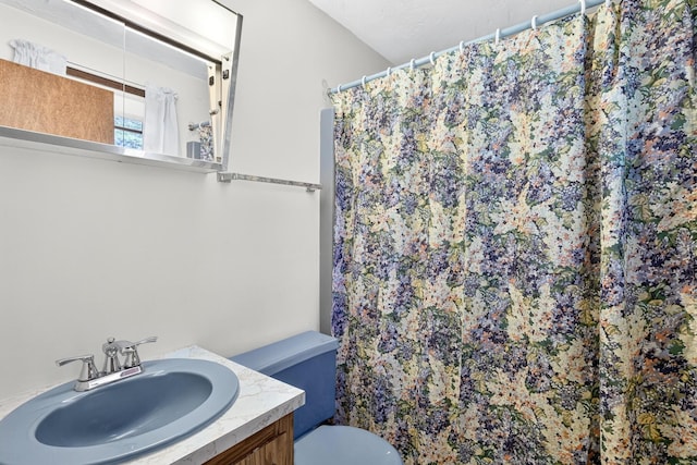 153 Blackthorn Rd, Marstons Mills, MA 02648 - bathroom with vanity and a shower with curtain