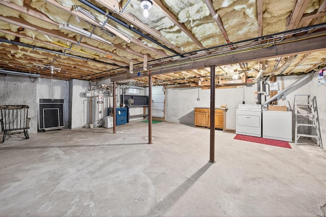 153 Blackthorn Rd, Marstons Mills, MA 02648 - unfinished below grade area featuring separate washer and dryer