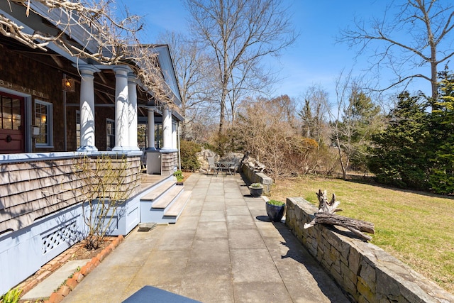 10 Quissett Ave, Woods Hole, MA 02543 - view of patio