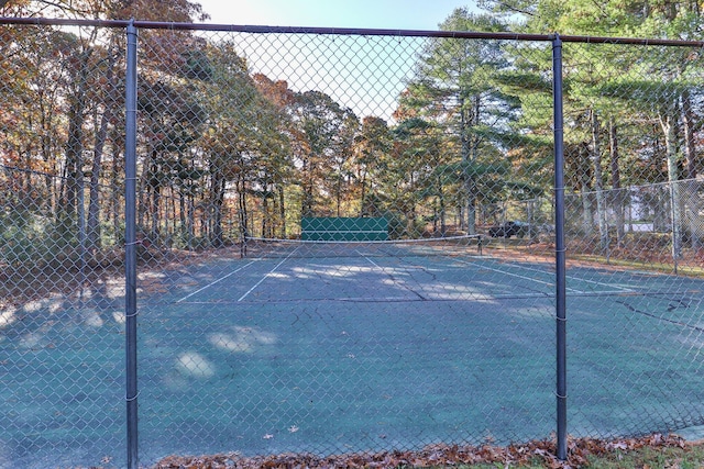 view of tennis court