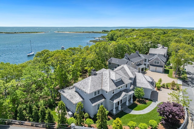 2 Bridge St, East Falmouth, MA 02536 - view from above of property featuring a nearby body of water