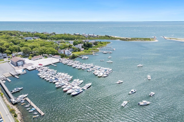 2 Bridge St, East Falmouth, MA 02536 - bird's eye view of a large body of water and numerous boat docks