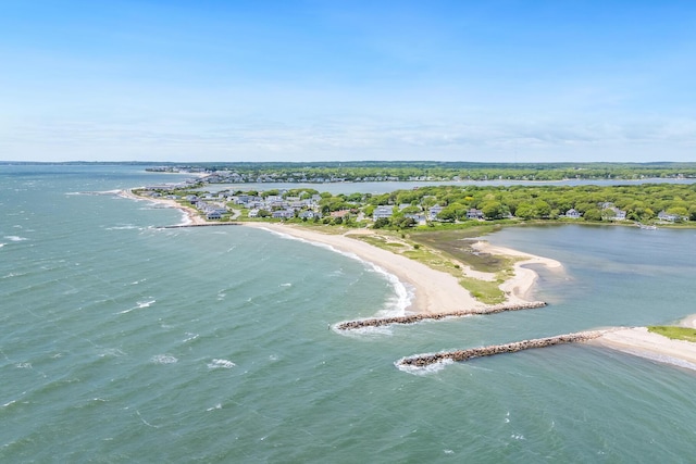 2 Bridge St, East Falmouth, MA 02536 - bird's eye view of waterfront with a beach