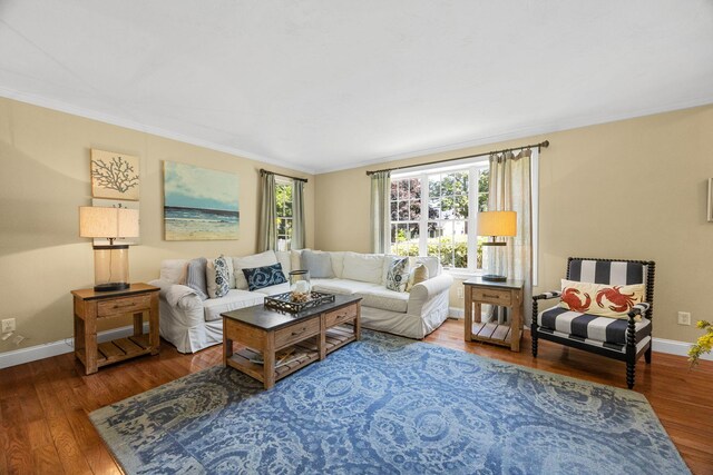 67 Sea Meadow Cir, Centerville, MA 02632 - living area with wood finished floors and ornamental molding