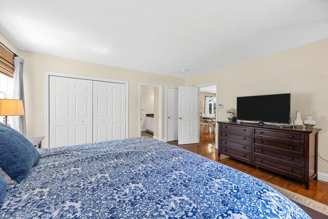 67 Sea Meadow Cir, Centerville, MA 02632 - bedroom featuring wood finished floors and a closet