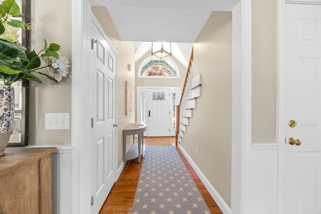 67 Sea Meadow Cir, Centerville, MA 02632 - entryway with wood finished floors and stairs