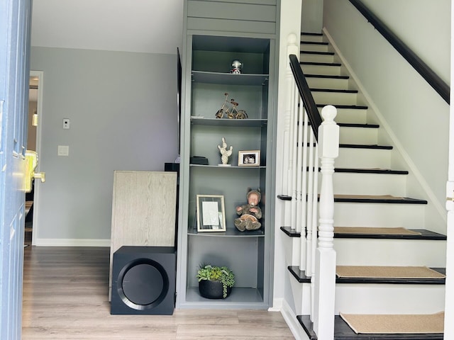 50 Great Hill Rd, Sandwich, MA 02563 - stairway with wood finished floors and baseboards