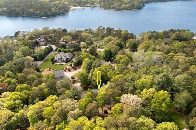 50 Great Hill Rd, Sandwich, MA 02563 - aerial view of a forest and a nearby body of water