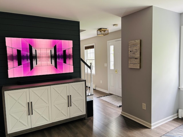 50 Great Hill Rd, Sandwich, MA 02563 - foyer entrance featuring baseboards and dark wood-type flooring