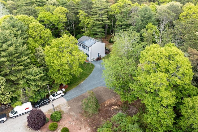 50 Great Hill Rd, Sandwich, MA 02563 - bird's eye view of a heavily wooded area