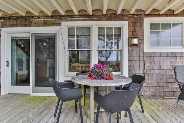 633 Commercial St Unit 2, Provincetown, MA 02657 - deck with outdoor dining space