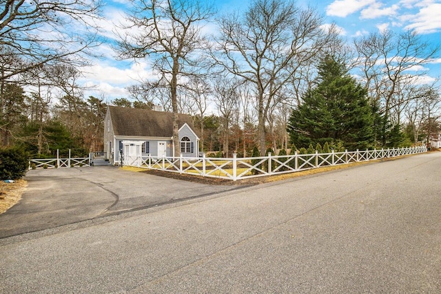 view of cape cod home