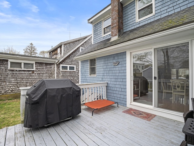 17 Edwards Rd, Hyannis, MA 02601 - wooden deck featuring area for grilling