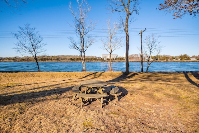 view of water feature